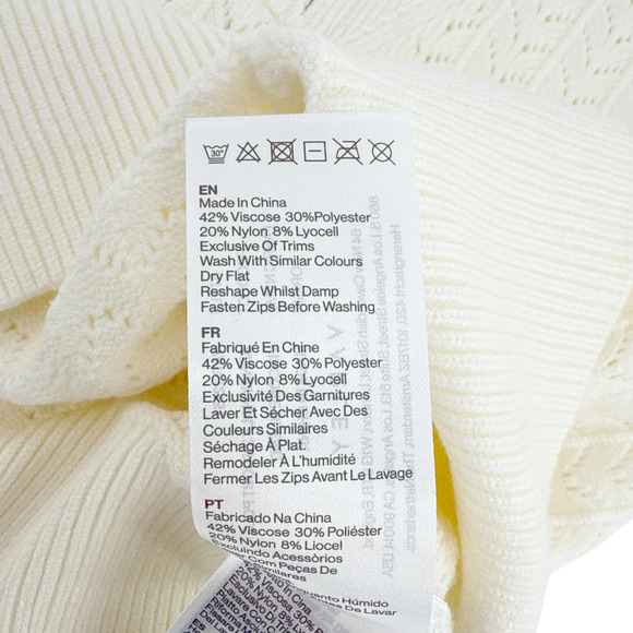 VARLEY Arney Half-Zip Polo Sweater in Egret M - Picture 8 of 11